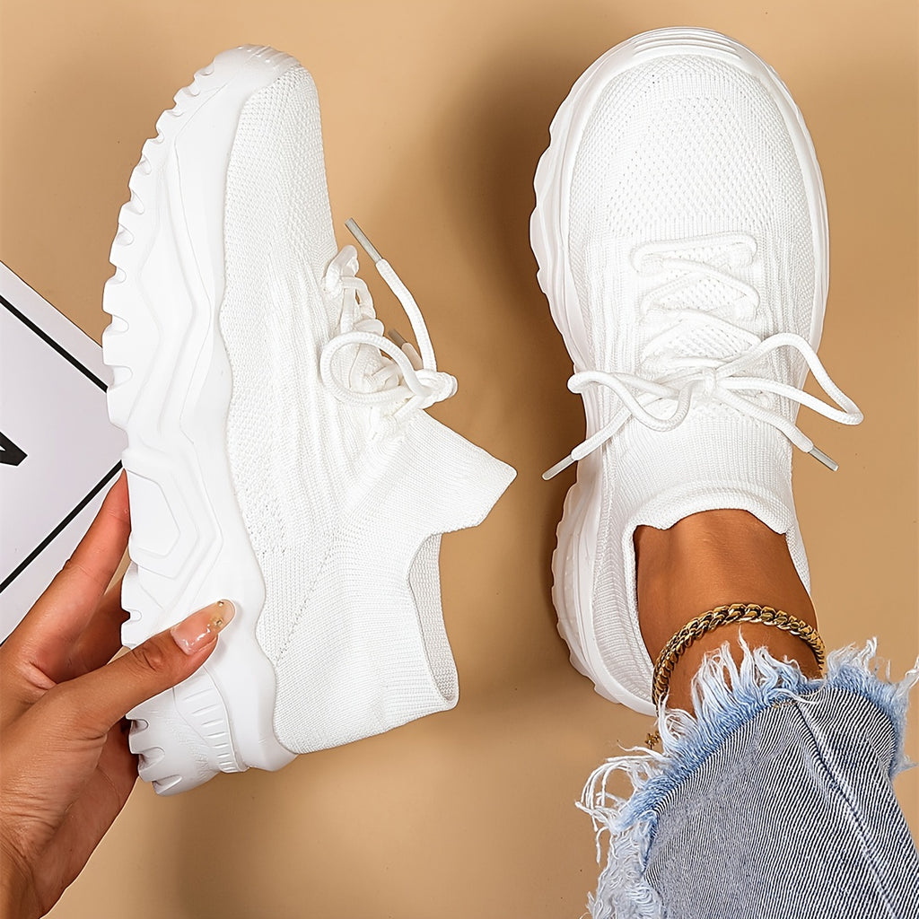Women's Lightweight & Breathable Chunky Sneakers, Casual Slip On Sneakers, Running Shoes, Women Shoes