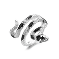 Exquisite Snake Personality Ring Silver Plated Jewelry For Women Hand Accessories