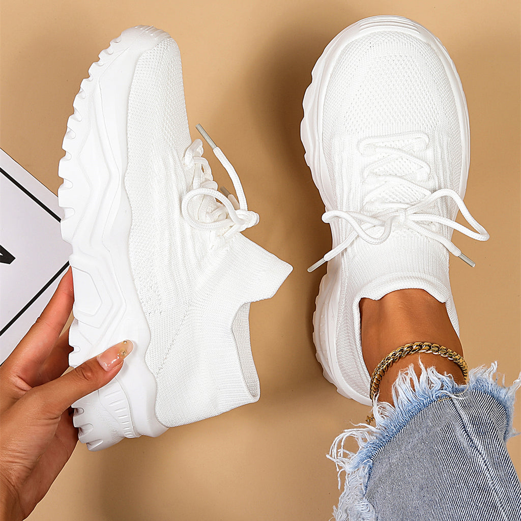 Women's Lightweight & Breathable Chunky Sneakers, Casual Slip On Sneakers, Running Shoes, Women Shoes
