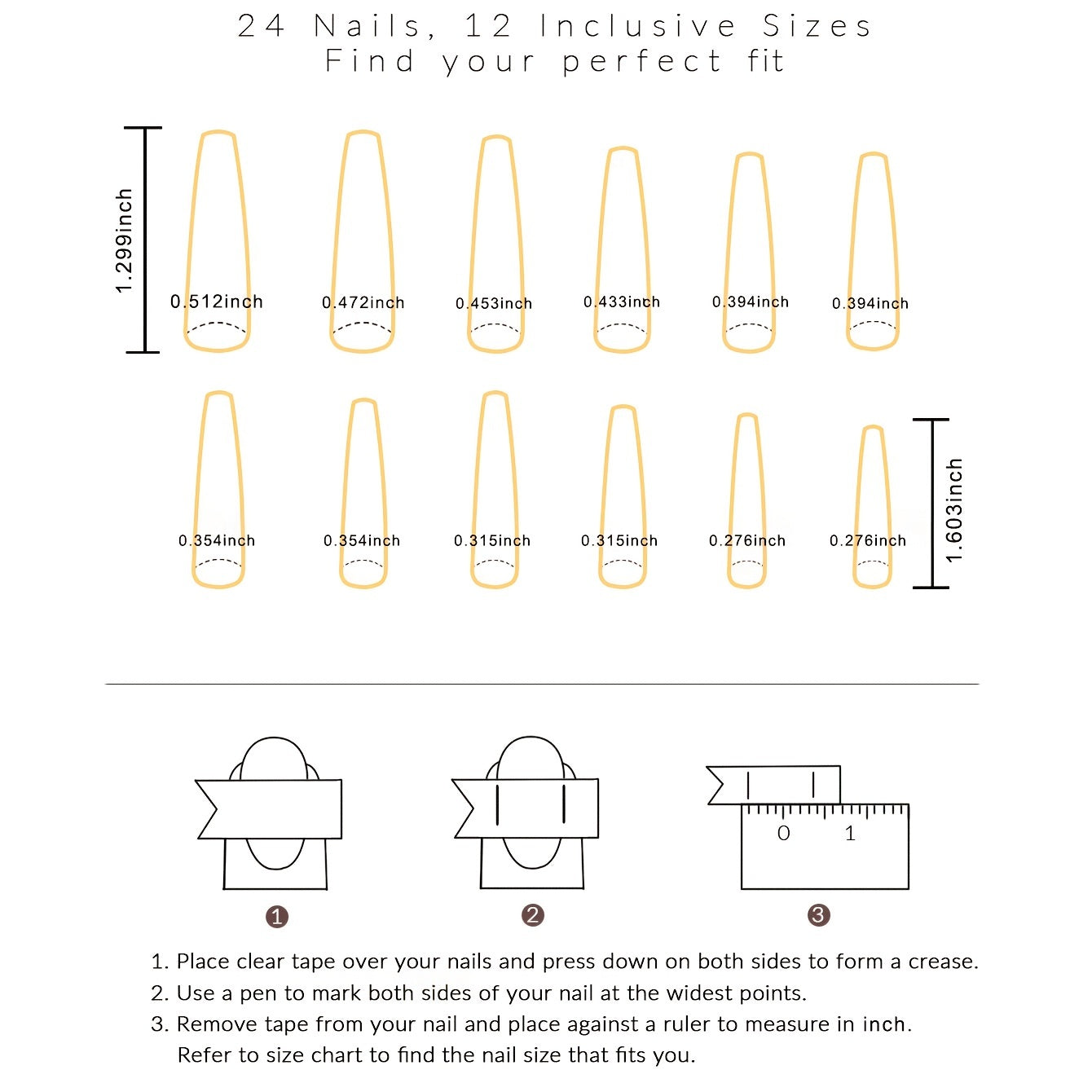 Lirches 24pcs Press-On Nails, Hot Golden Butterfly Fake Nails, Pre-made Matte Golden Glitter Wearable Nail Tips, Light Luxury Rhinestone Style, Instagram-Inspired Manicure Nail Stickers, Includes Jelly Glue + Nail File