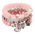 Bohemian Bracelets Set for Women Stackable Stretch Multilayer Beads Bracelet
