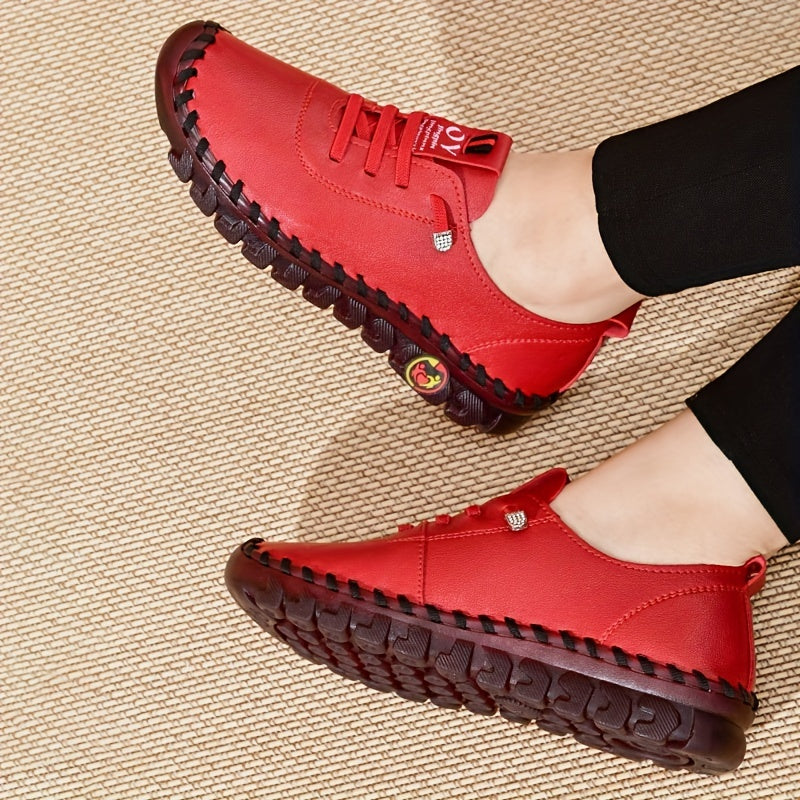 Women' Soft Sole Flat Shoes Suitable for Square Dance & Casual Wear - Breathable Round Toe with Cushioned PVC Sole & Upper, - Dance Sneakers for Square Dance Practice, Everyday Use, Hand Washable, Women Shoes