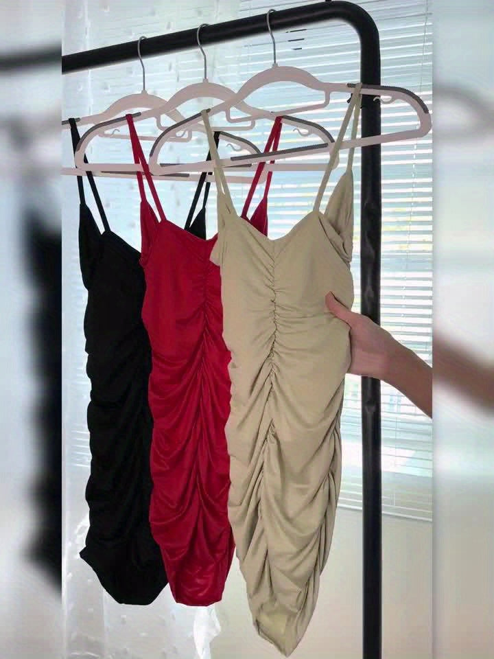 2022 Cross-border Women's Sexy Halter Neck V-Neck Bodycon Dress for Summer