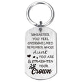 Inspirational Keychain Gift for Aunt Remember Whose Aunt You are Funny Gifts Birthday Keychain from Niece Nephew Father's day