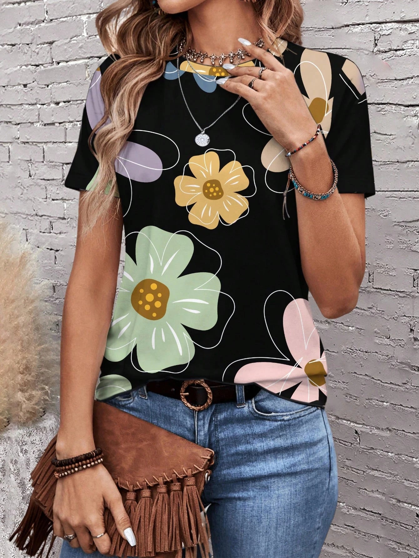Sunflower T-Shirts Colorful Floral 3D Print Women Casual O-Neck T Shirt Short Sleeve Top Harajuku Y2k Casual Tee Female Clothing