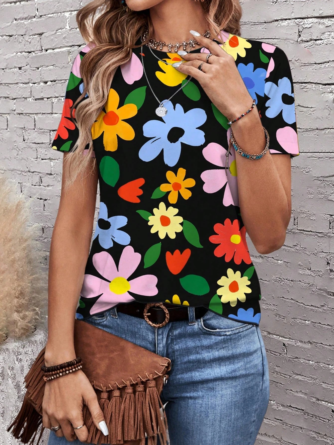 Sunflower T-Shirts Colorful Floral 3D Print Women Casual O-Neck T Shirt Short Sleeve Top Harajuku Y2k Casual Tee Female Clothing