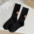 Winter Cozy Thickened Pile Socks Mid Calf Length Casual Cotton Soft Keep Warm Knitted Snow Boot Footwear Print Hosiery Носки