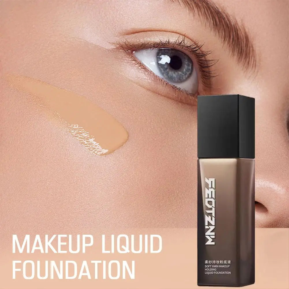 Feotznw Soft Yarn Makeup Holding Liquid Foundation Matte Concealer Waterproof Moisturizing Air Cushion Facial Cosmetics