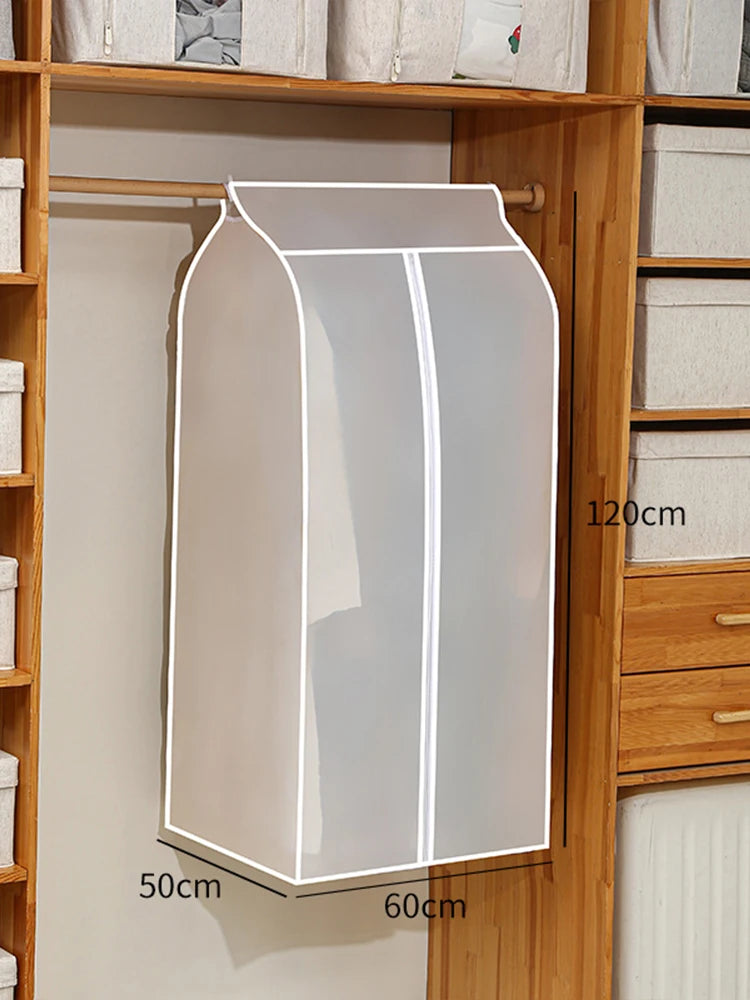 3D Large Wardrobe Clothes Storage Bag Dustproof Cover Garment Suit Dress Coat Waterproof Clothing Protector Hanging Organizer