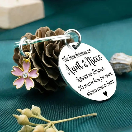 1Pc Best Aunt Ever Key Chain For Women, Birthday Gifts For Aunt, Gift For Women, Aunt Gifts From Niece