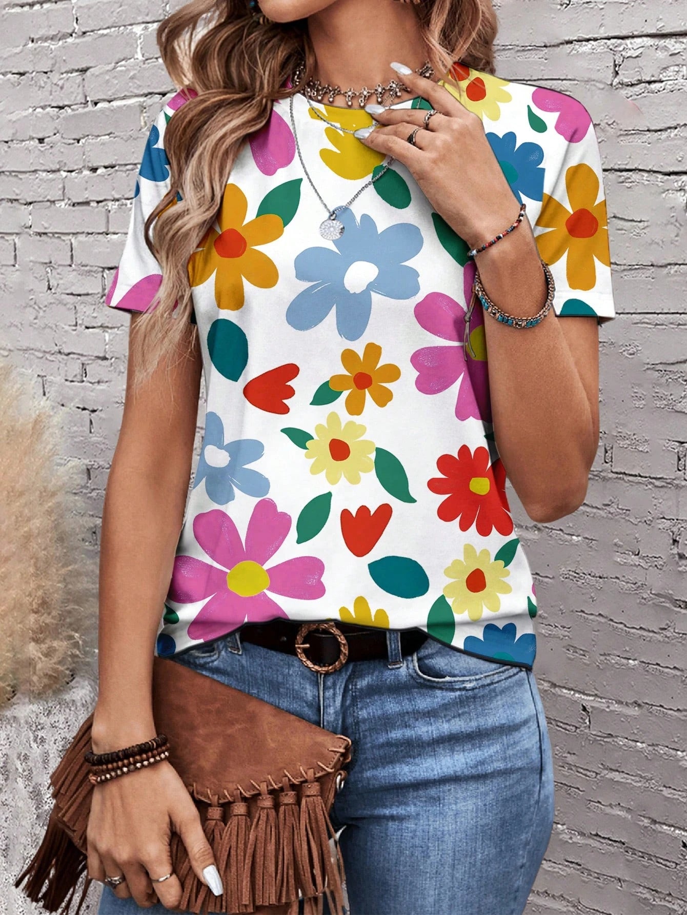 Sunflower T-Shirts Colorful Floral 3D Print Women Casual O-Neck T Shirt Short Sleeve Top Harajuku Y2k Casual Tee Female Clothing
