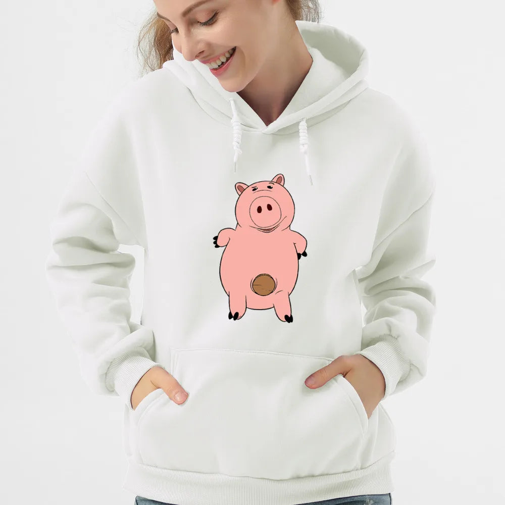 Women Sweatshirts Hoodie Toy Story Graphic Cute Buzz Manga Print Loose Fit Sweatshirt Harajuku Female Winter Fleece Hoodies