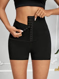 High-Waisted Shorts With Buttons For Spring And Summer Plain Simple And Fitting Shorts For Casual Daily Wear Women's Leggings