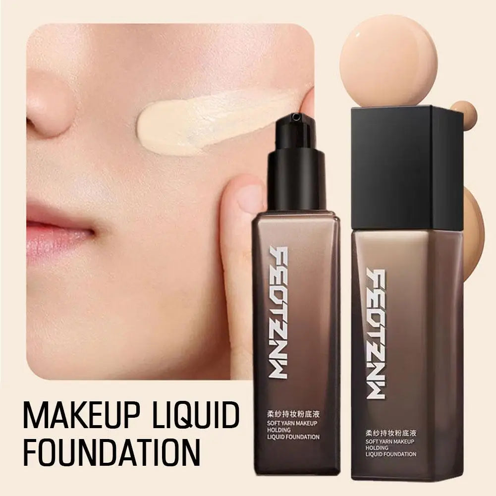 Feotznw Soft Yarn Makeup Holding Liquid Foundation Matte Concealer Waterproof Moisturizing Air Cushion Facial Cosmetics