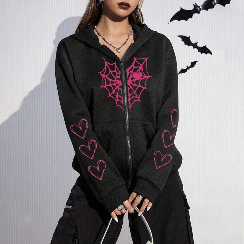 Women's Sweatshirts Autumn Winter Quality Sports Casual  Zipper Cardigan Hooded Outfits Fashion Jogging Top Woman Versatile Coat