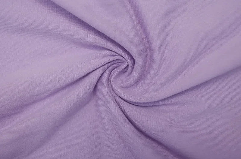 New Dresses 2025 Woman Fashion Summer High-neck Purple Long-sleeved Pleated Tie-up Dress Skirt Women's Clothing