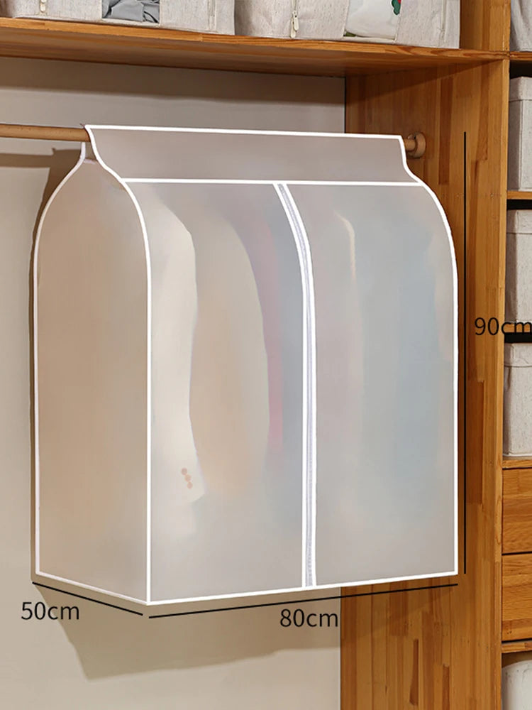 3D Large Wardrobe Clothes Storage Bag Dustproof Cover Garment Suit Dress Coat Waterproof Clothing Protector Hanging Organizer