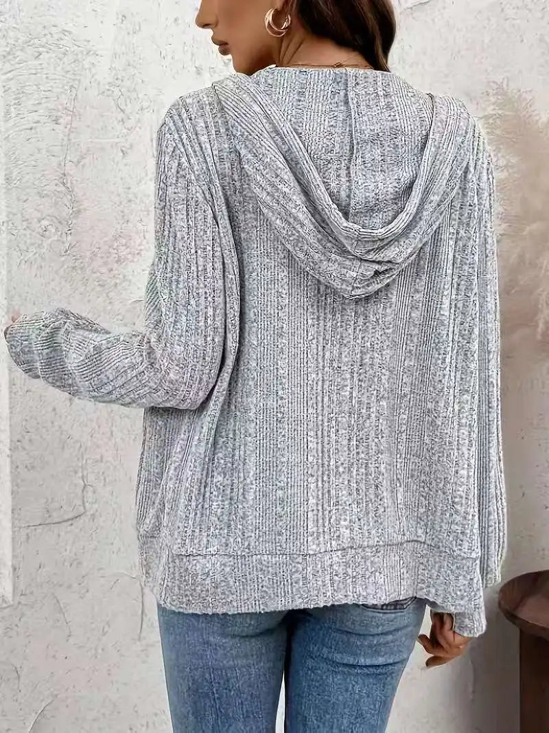 Women's Clothing European American Clothing Autumn Winter New Style Knitted Cardigan Pit Strip Solid Jackets Mid-length Coats