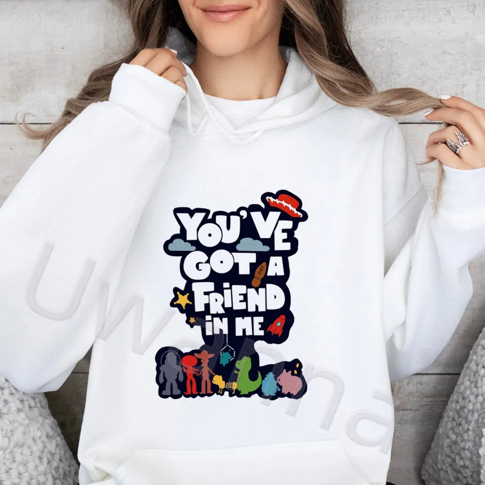 Women Sweatshirts Hoodie Toy Story Graphic Cute Buzz Manga Print Loose Fit Sweatshirt Harajuku Female Winter Fleece Hoodies