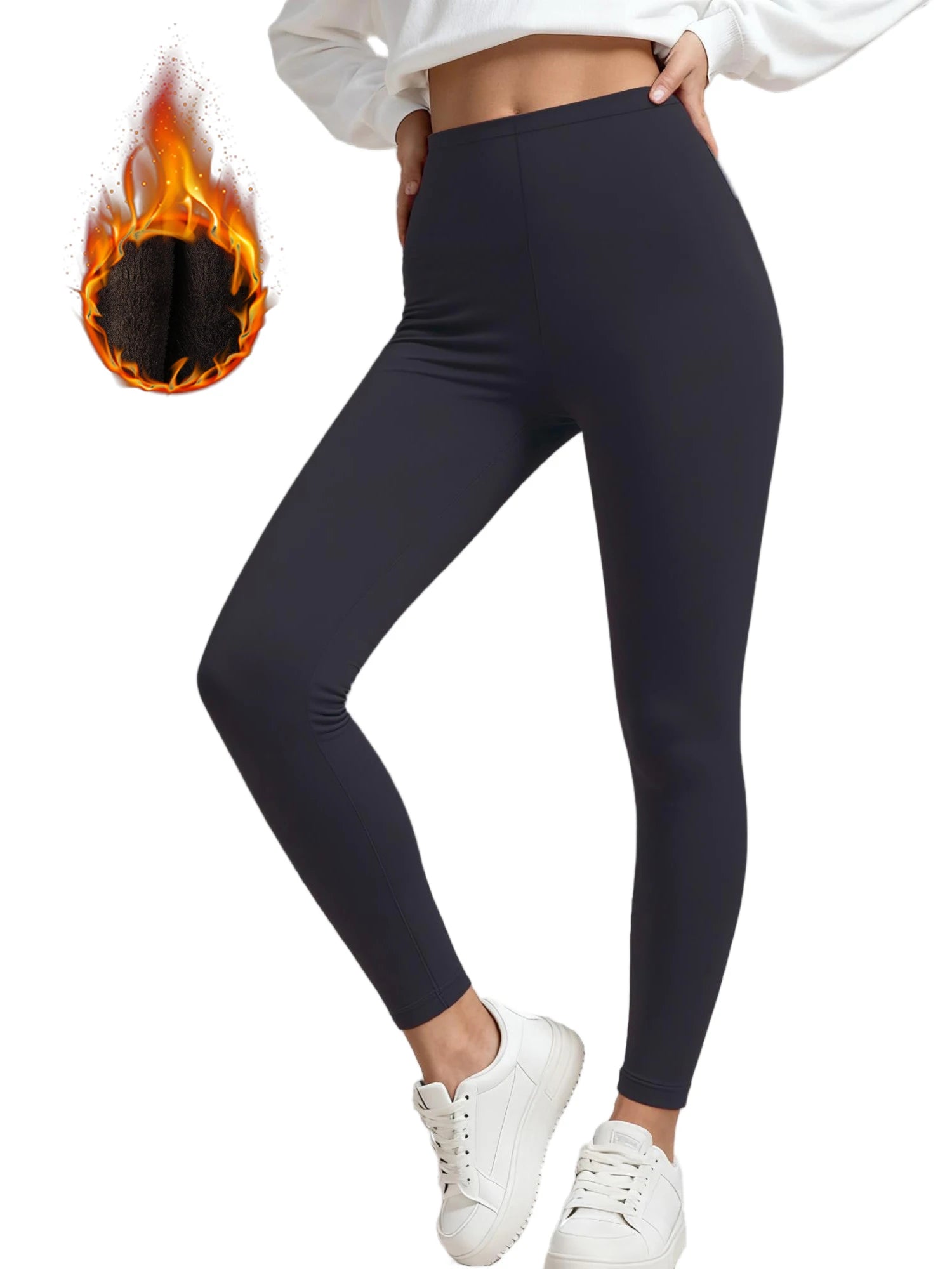 Winter Fleece Thicken Women Solid Color Leggings Thermal Autumn Jogging Pants Warm High Elasticity Camouflage Woman Trousers