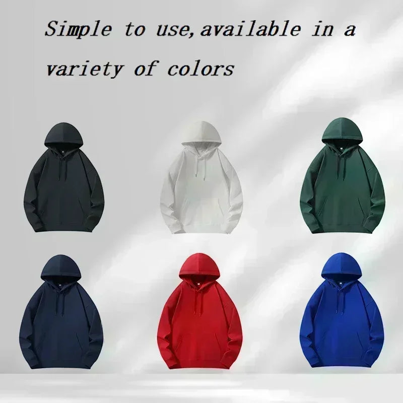 Men's clothing - Daily casual fashion - Long-sleeved hooded design - High-end classic style - Popular solid-color patterns