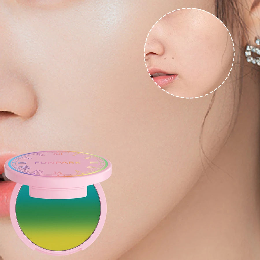 9 colors matte face finishing powder oil-controlling contouring powder natural cream Korean makeup gifts with mirror cosmetics