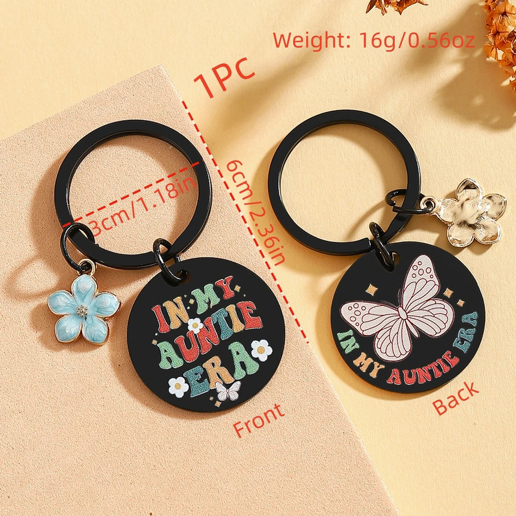 In My Auntie Era Keychain Cool Aunt Gifts From Nephew Niece Best Aunt Ever Gifts For Aunts Mothers Day Birthday Gift