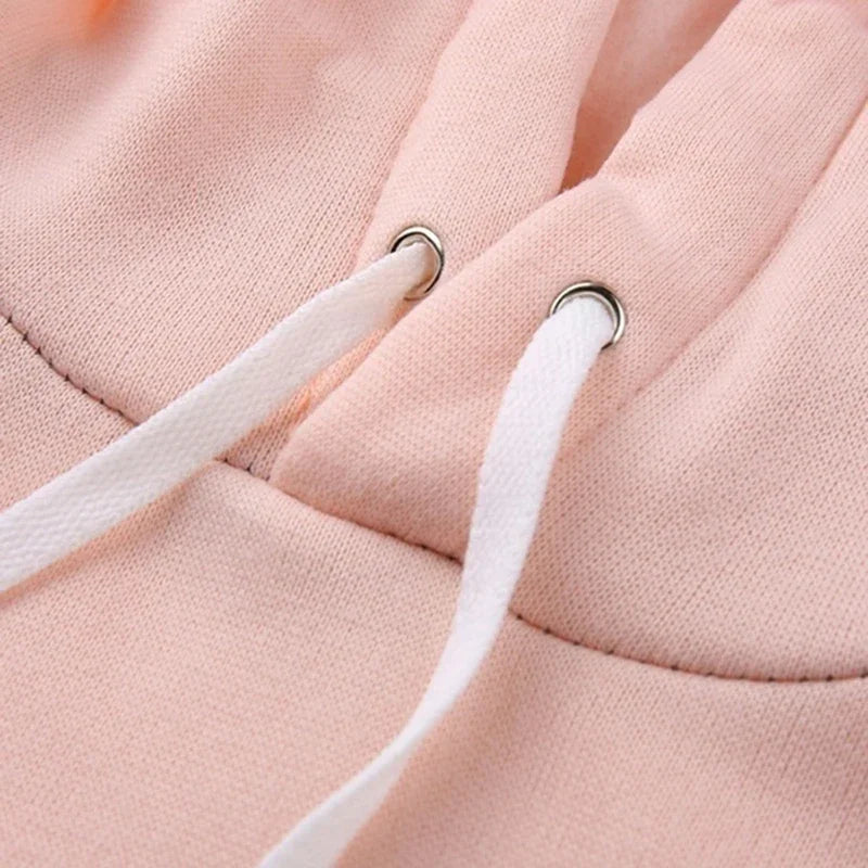 Quality Fashion Women's Sweatshirts Hot Sales Daily Casual Hoodies Jogging Drawstring Outdoors Sports Slim Fit Tricolor Clothing
