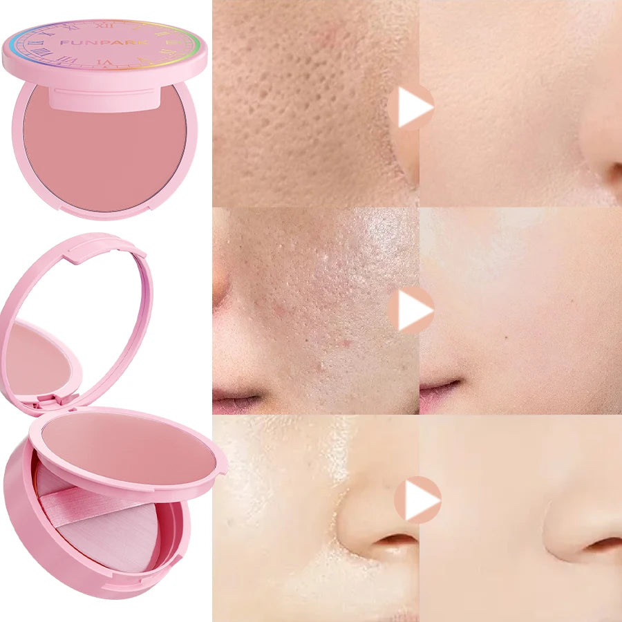 9 colors matte face finishing powder oil-controlling contouring powder natural cream Korean makeup gifts with mirror cosmetics