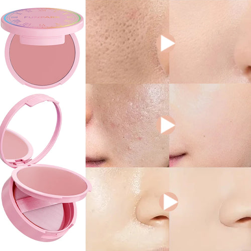 9 colors matte face finishing powder oil-controlling contouring powder natural cream Korean makeup gifts with mirror cosmetics