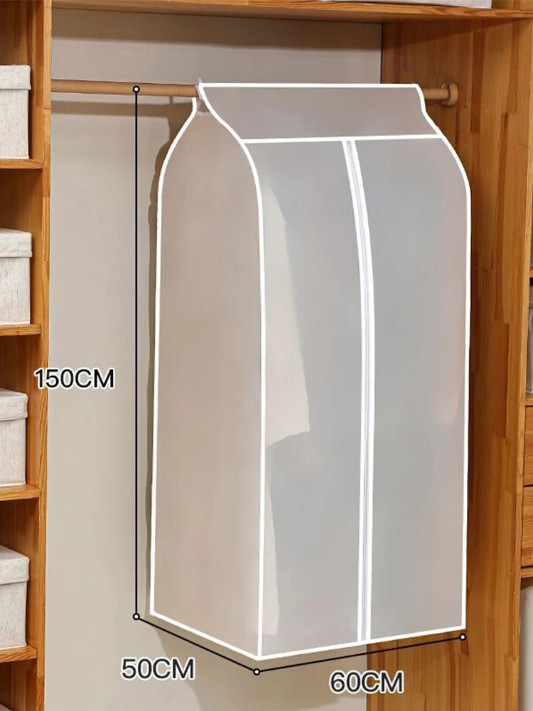 3D Large Wardrobe Clothes Storage Bag Dustproof Cover Garment Suit Dress Coat Waterproof Clothing Protector Hanging Organizer