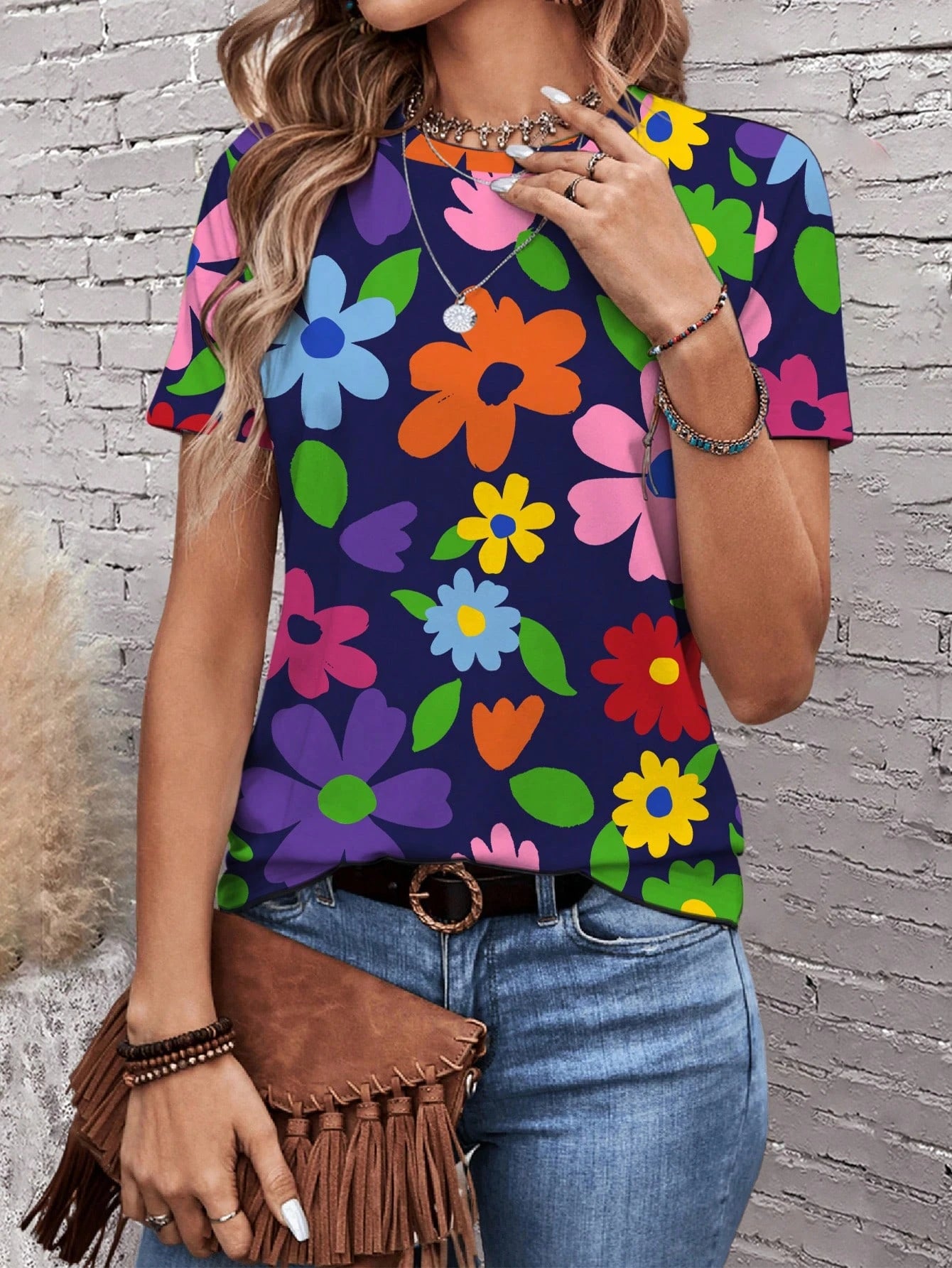 Sunflower T-Shirts Colorful Floral 3D Print Women Casual O-Neck T Shirt Short Sleeve Top Harajuku Y2k Casual Tee Female Clothing