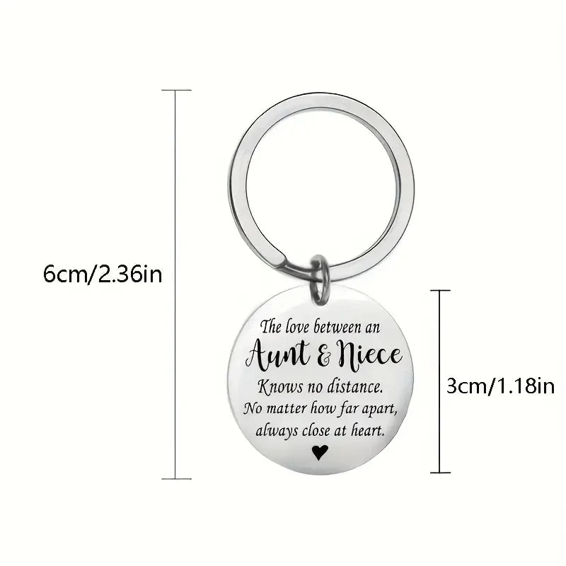 1Pc Best Aunt Ever Key Chain For Women, Birthday Gifts For Aunt, Gift For Women, Aunt Gifts From Niece