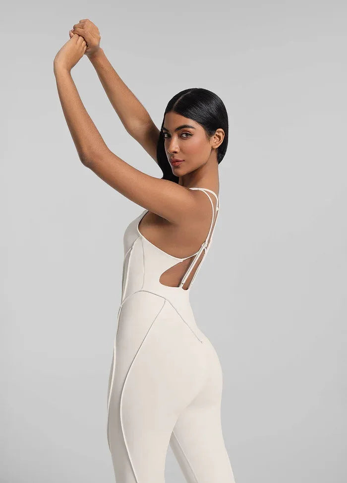 Gym Clothes Woman Patchwork Tight Yoga Bodysuit Shaping Butt-Lifting Running Sports Pilates Training Jumpsuit Female Clothing