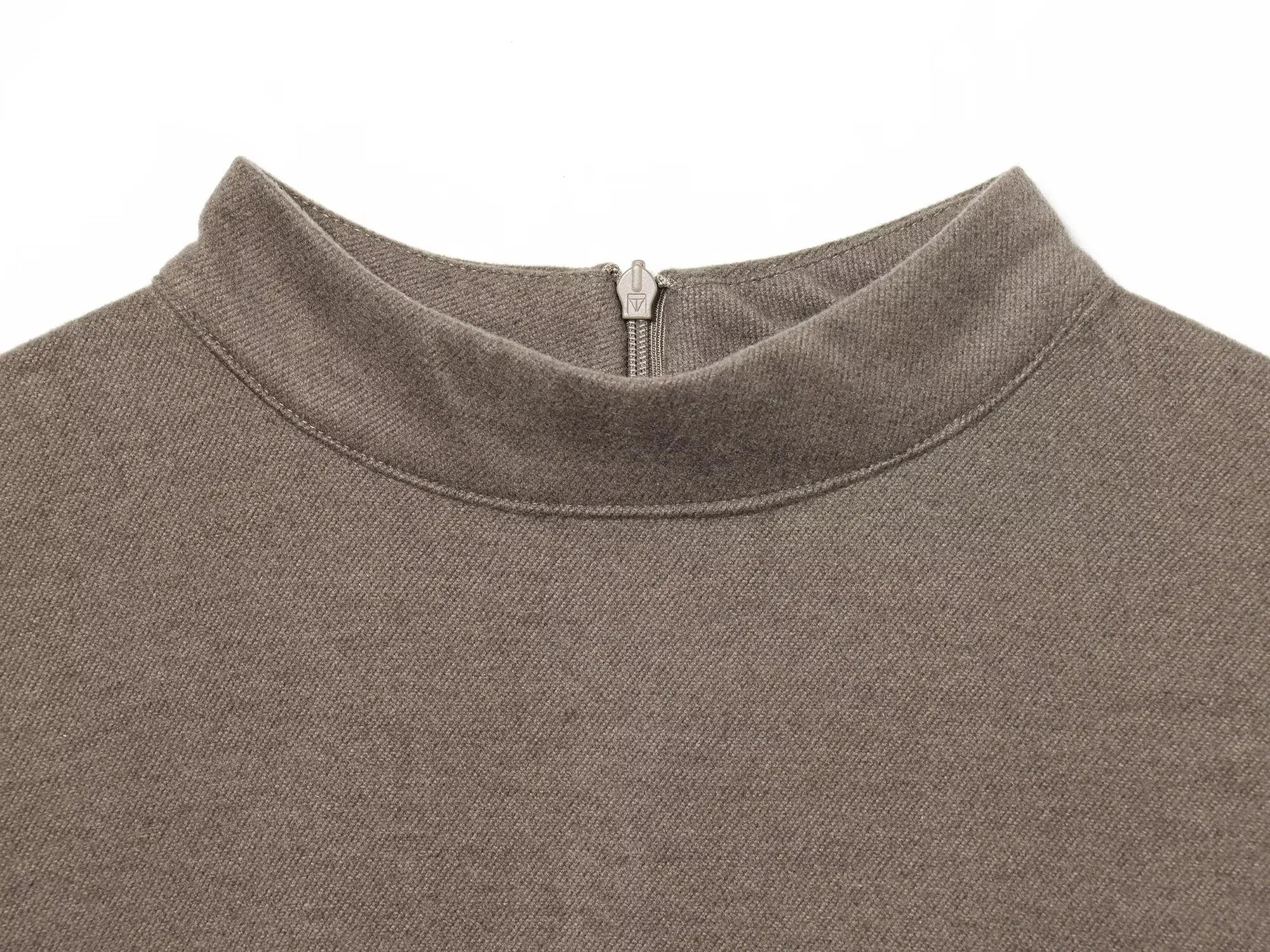 Woman Elegant Dress 2025 New Fashion With Belt Soft Women's Dresses Autumn Winter Dress Short Sleeve Stand Collar Casual Dress ﻿