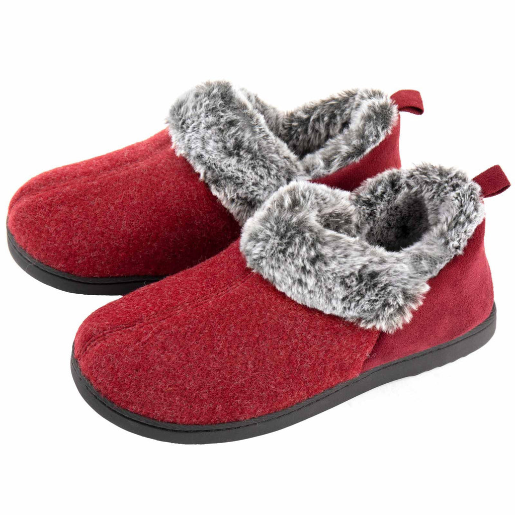 Women's Cozy Slippers, Warm Plush Lining, Faux Fleece Blend Micro Household Shoes, Indoor and Outdoor Anti-slip Sole, Preferred Gift for Holidays, Women Shoes