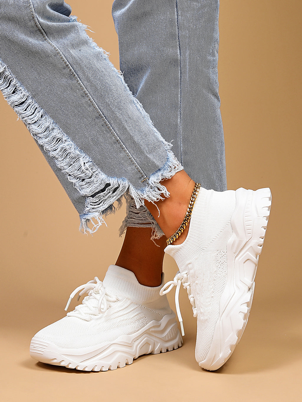 Women's Lightweight & Breathable Chunky Sneakers, Casual Slip On Sneakers, Running Shoes, Women Shoes