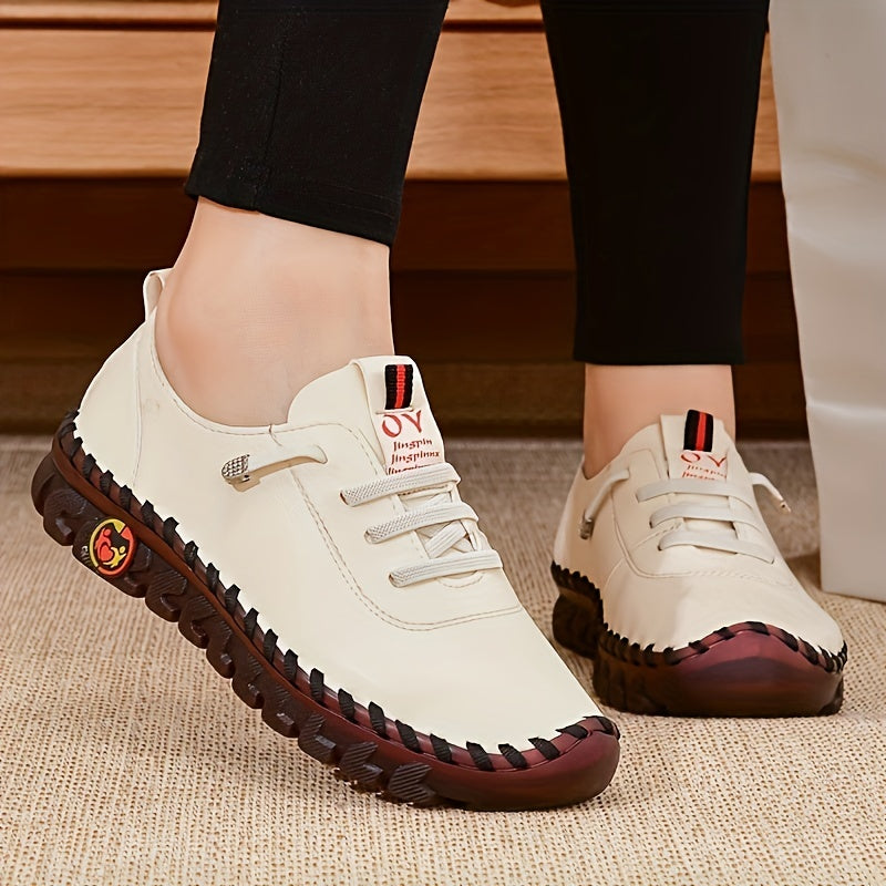Women' Soft Sole Flat Shoes Suitable for Square Dance & Casual Wear - Breathable Round Toe with Cushioned PVC Sole & Upper, - Dance Sneakers for Square Dance Practice, Everyday Use, Hand Washable, Women Shoes