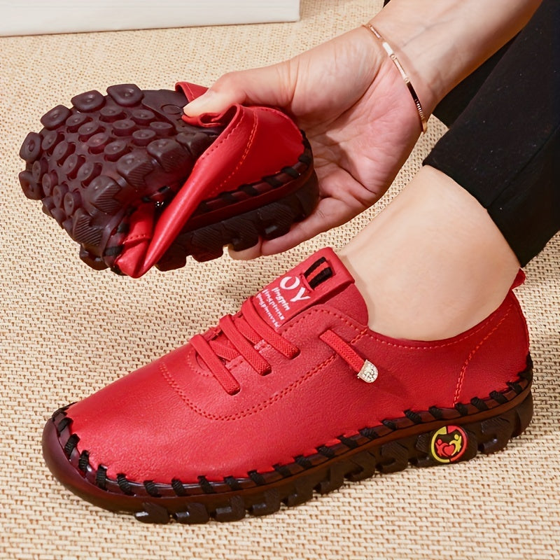 Women' Soft Sole Flat Shoes Suitable for Square Dance & Casual Wear - Breathable Round Toe with Cushioned PVC Sole & Upper, - Dance Sneakers for Square Dance Practice, Everyday Use, Hand Washable, Women Shoes